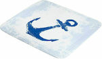 Kleine Wolke Anchor Shower Mat with Suction Cups Blue 55x55cm