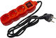 Entac ESEG3-1.5-SW-R 3-Outlet Power Strip 1.5m Red