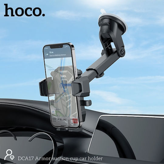Hoco Hoco Handyhalterung Auto 4 Zoll - 7 Zoll mit verstellbaren Haken Schwarz