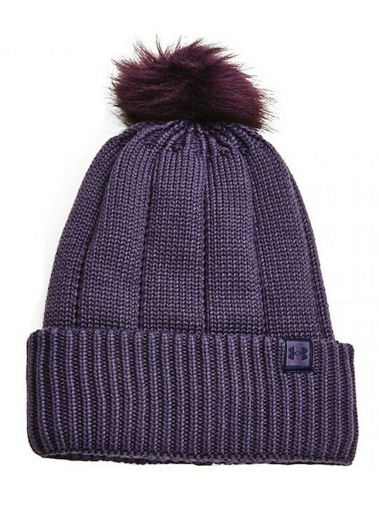 Around Town ColdGear® Infrared Pom Pom Beanie Pentru Femei Căciulă Violet