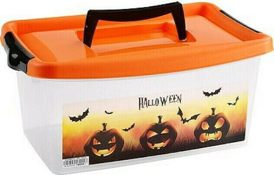Hega Hogar Plastic Cutie de Depozitare cu Capac Orange 29.2x19.3x13cm 1buc