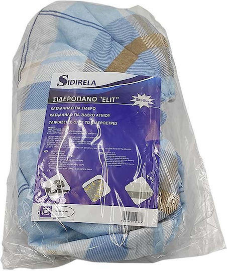 Sidirela Elit Покривка за гладене с ластик Blue 150x60см