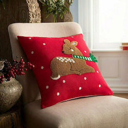 Gofis Home Christmas Decorative Pillow Square Red 43x43pcs