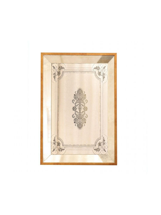 Espiel Wall Mirror with Gold Plastic Frame 50.5...