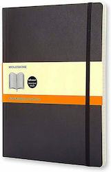 Moleskine Caiet Cu dungi cu Elastic Negru