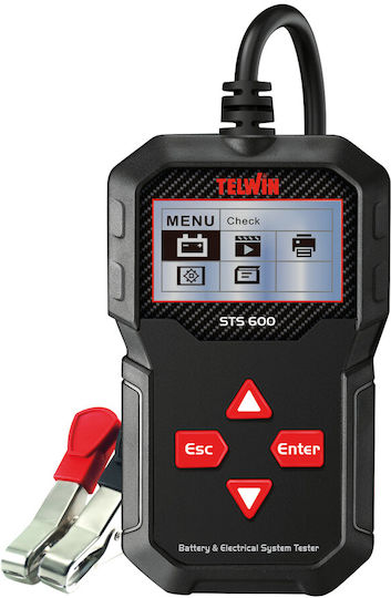Telwin STS600 Digital Test de baterie cu cleme de crocodil