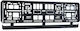 Einparts Kfz-Kennzeichenrahmen Kunststoff 53 x 13cm Schwarz 1Stück