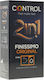Control Feel Make Feel Prezervative 2 In 1 Finissimo Original 6 Buc Subțiri Pentru Senzație Naturală 54mm