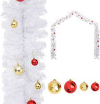 vidaXL Lighted Christmas Garland White 500cm 1pc