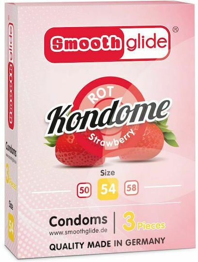 Smoothglide Kondome Strawberry Blaubeere 3Stück