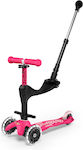 Micro Kids Scooter Mini Deluxe Plus LED 3-Wheel with Seat for 1-5 Years Fuchsia