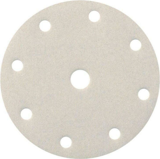 Smirdex 510 White Line Orbital Sander Sanding Sheet K120 with 7 Holes 150x150mm Set 100pcs