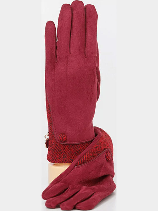 GL-07 Burgundisch Handschuhe Berührung GL07