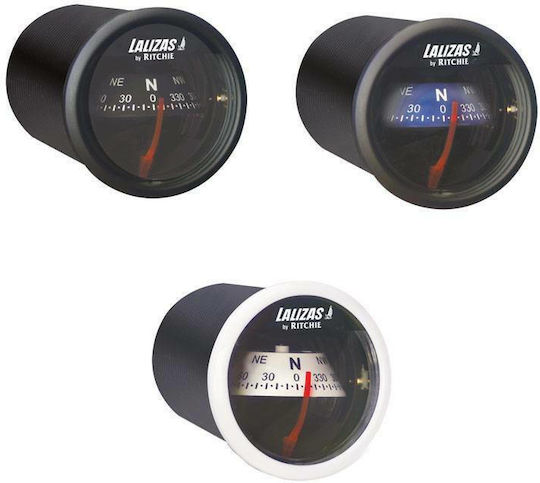 Lalizas Sport Χ-21 Boat Compass Flush Mount Black Compass