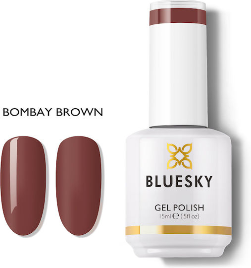 Bluesky Ημιμόνιμο Βερνίκι Νυχιών Bombay Brown 15ml