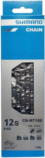 Shimano SLX CN-M7100 Bicycle Chain 12 Speed 116L Silver