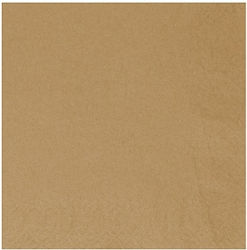 Krinos Serviette Kraft Luxus Braun 24x24cm 667 Stück Stück