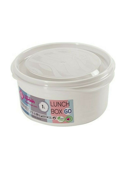 Hega Hogar Plastic Lunch Box White 1000ml