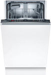 Bosch SRV2HKX39E Πλήρως Εντοιχιζόμενο Πλυντήριο Πιάτων για 9 Σερβίτσια Π44.8xY81.5εκ. Λευκό