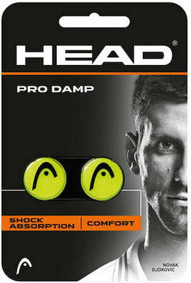 Head Damp Pro 285515-YW Tennis Racket Vibration Dampener in Yellow Color