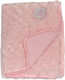 Soft Touch Одеяло Детски пелени за пелени Rose Mink Велур Розов 75x100см.