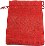 Pouch packing burlap 180x130mm/50 pcs Red Deep