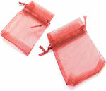 Organza pouch gift box 9x7cm/100 pcs Bordeaux