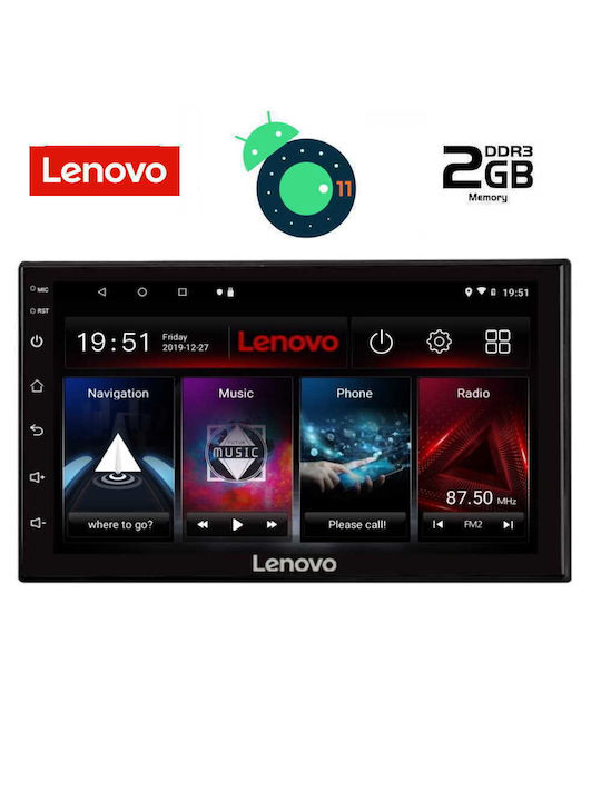 Lenovo LVB 1892_GPS Deck Ηχοσύστημα Αυτοκινήτου (Bluetooth/USB/WiFi/GPS) με Οθόνη Αφής 7"