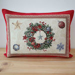 Sette Colori Christmas Decorative Rectangular Pillowcase Red 30x50pcs