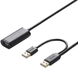 Ugreen USB 2.0 Kabel USB-A-Stecker - USB-A-Buchse Schwarz 5m 20213
