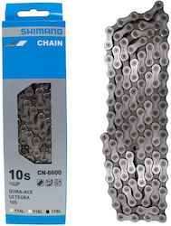 Shimano CN-6600 Bicycle Chain Silver 10SP 118L