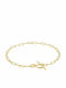Ania Haie Silver Chain Hand Gold-plated Wide Thickness 6mm and Length 18.5cm