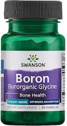 Swanson Albion Boron Bororganic Glycine 60 κάψουλες