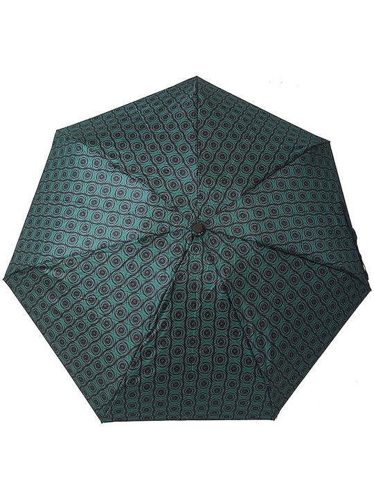 Pierre Cardin PC-6405 Ανδρική Αντιανεμική Ομπρέλα Βροχής Σπαστή Πράσινη