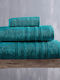 Rythmos Facecloth Laura 50x90cm Petrol Weight 500gr/m²