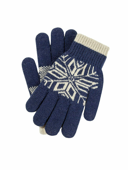 Men's Knitted Touchscreen Gloves - Blue NF110