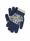 Men's Knitted Touchscreen Gloves - Blue NF110