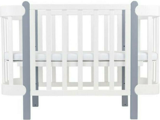 IngVart Babybett Nika Weiß Grau IngVart Babybett Nika Weiß Grau