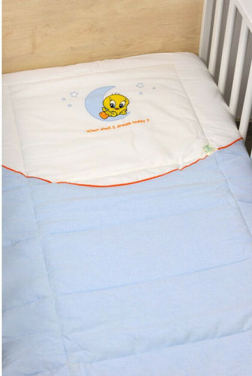 Baby Oliver Bettdecke Für Krippe Baumwolle Blau 100x140cm