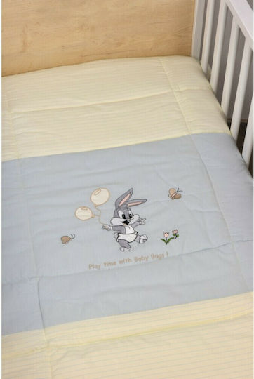Baby Oliver Πάπλωμα Κούνιας Γαλάζιο 100x140cm