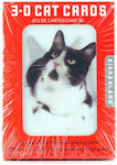 Kikkerland Cats 3D Plastic Card Deck