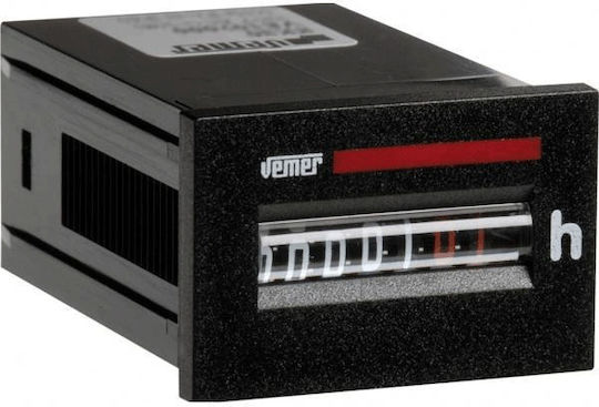 Vemer HM30-230/60 Operating Hour Counter Electric Panel Analog Door / Recessed Single Phase 308-001302600