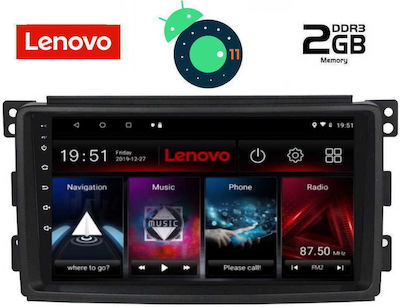 Lenovo LVB 4621_GPS Ηχοσύστημα Αυτοκινήτου για Smart 2007-2010 (Bluetooth/USB/WiFi/GPS) με Οθόνη Αφής 9"