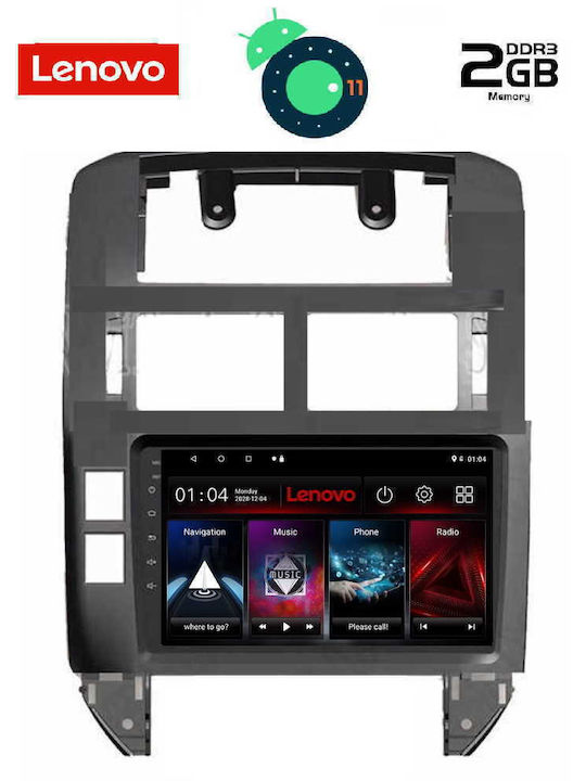 Lenovo Car-Audiosystem für Volkswagen Polo Audi A7 2002-2009 (Bluetooth/USB/AUX/WiFi/GPS/Apple-Carplay) mit Touchscreen 9" DIQ_LVB_4755