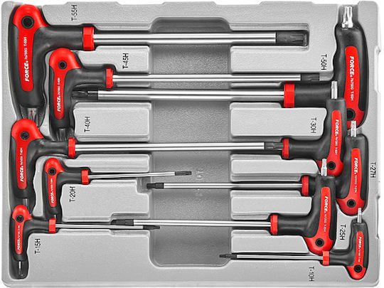 Force Σετ 10 Κλειδιά Torx σε Σχήμα Ταφ