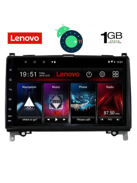 Lenovo LVB 4400_GPS Ηχοσύστημα Αυτοκινήτου για Mercedes Benz A / B / Sprinter / Vito (Bluetooth/USB/WiFi/GPS) με Οθόνη Αφής 9"