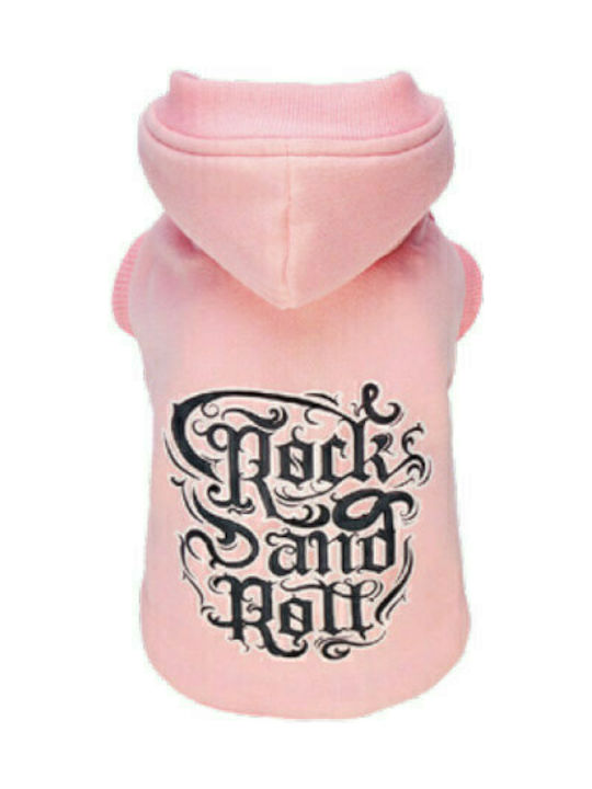 Croci Rock'n'Roll Sweatshirt Dog Shirt Pink in Pink color 25cm.