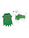 Ferribiella Elf Full Body Dog Clothing Elf in Green Color 25cm ABF111/25
