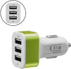 GloboStar Auto-Ladegerät mit Anschlüssen 3xUSB-A GloboStar Auto-Ladegerät mit Anschlüssen 3xUSB-A