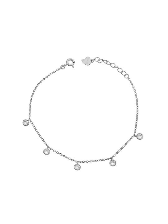 CHrysolithos Bracelet Chain made of Silver with Zircon